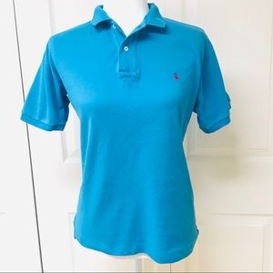 😎 Ralph Lauren Peacock Blue Classic Polo w/R…